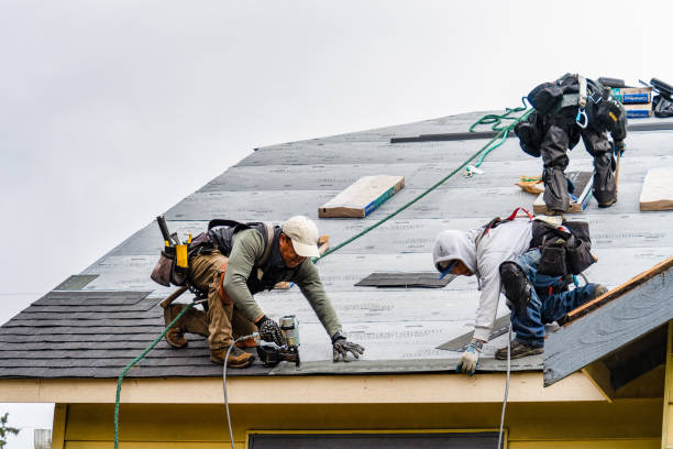 Professional Roofing technician working in Putnamville, IN